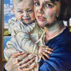 la vierge a l'enfant 130x80cm